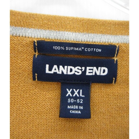 Lands End Sweater XXL Pullover Preppy Casual Supima Cotton V-Neck - Picture 8 of 10